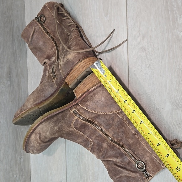 Sofft Women Sharnell  Aqua Leather Lace Up Back Moto Boots Shoes Sz 8.5 - Picture 12 of 15